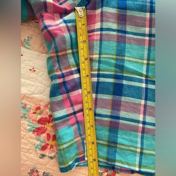 Talbots Plaid Perfect Short Sz 12 P 9” inseam - Picture 5 of 8